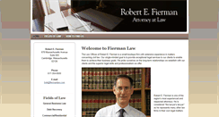 Desktop Screenshot of fiermanlaw.com